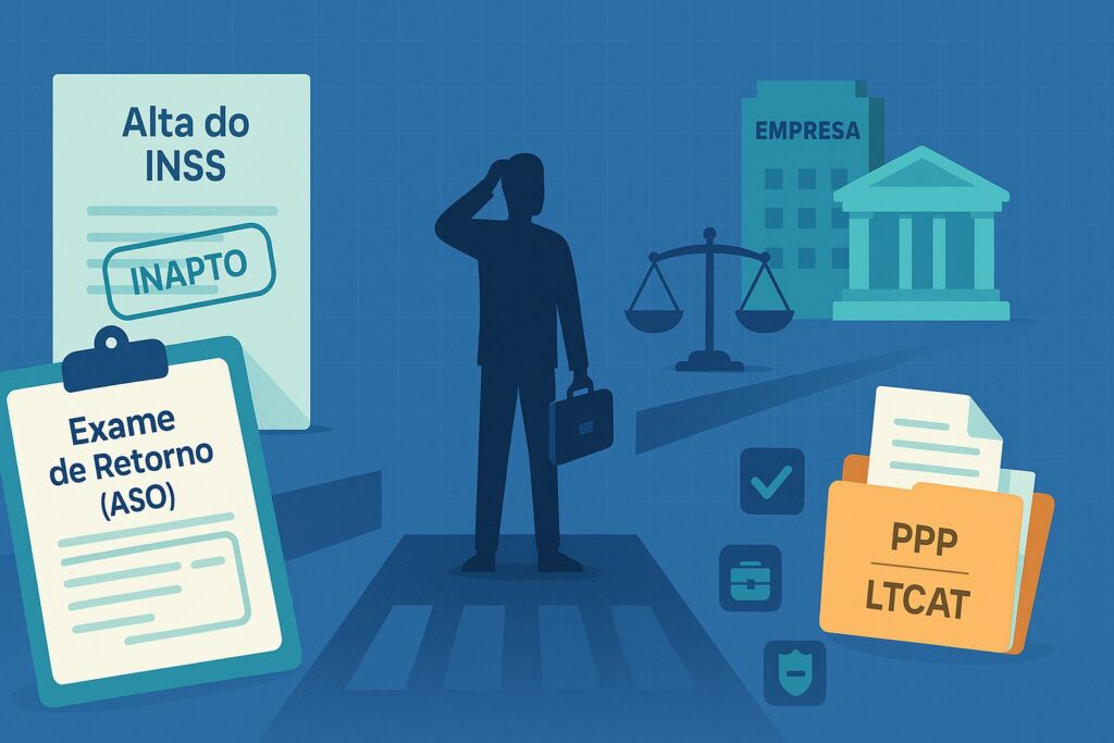 INSS dá alta, médico do trabalho reprova — quem paga e como agir